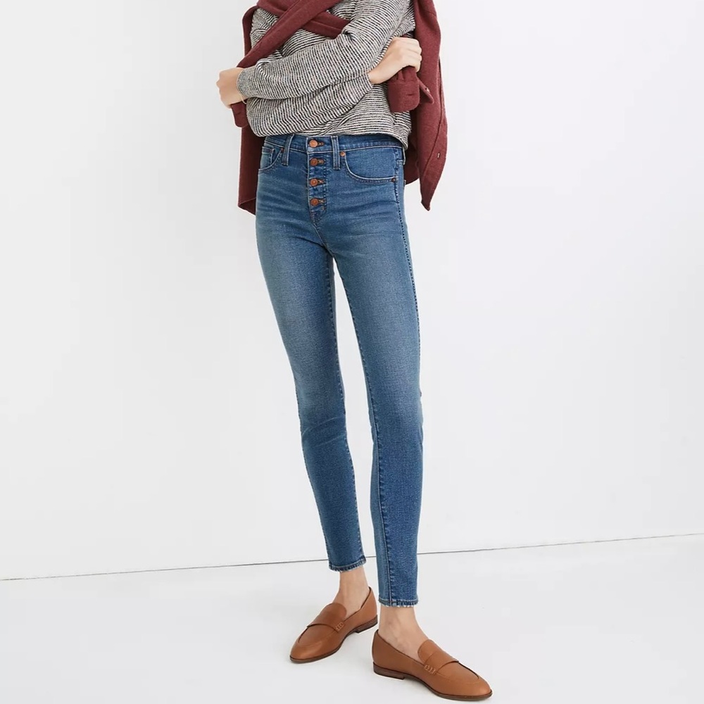 Madewell Women’s 10” High Rise Skinny Jean in Dewitt Wash